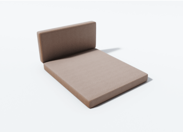 Cojín para tumbona plegable dos cuerpos