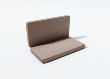 Cojín exterior banco plegable rectangular 