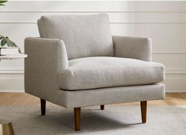 Funda asiento sillón con encaje doble