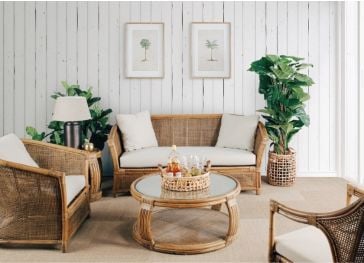 Cojín exterior asiento banco semicircular recto 