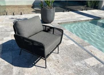 Cojín exterior para asiento sillón cuadrangular 