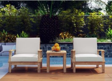 Cojín exterior respaldo sillón cuadrangular