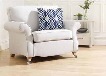 Cojín respaldo sillón con encaje doble