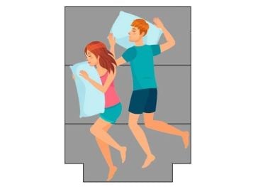 Colchón plegable corte inferior derecho e izquierdo