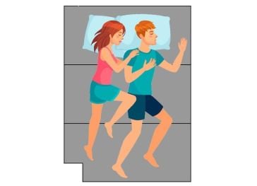 Colchón plegable corte inferior izquierdo