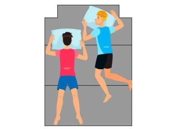 Colchón plegable corte superior derecho e izquierdo