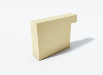 Espuma corte lateral derecho vertical