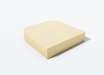 Espuma Semicircular Recto