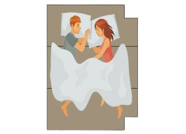 Topper plegable corte lateral derecho superior e inferior