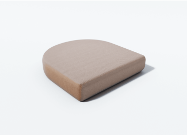 Cojín exterior para asiento sillón semicircular