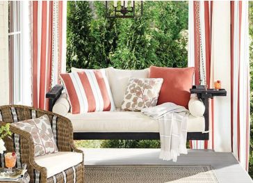 Cojín de exterior para asiento de columpio