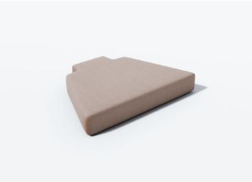 Cojín silla trapecio con 2 encajes