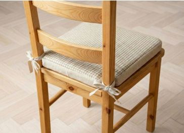 Funda silla cuadrada con 2 Encajes