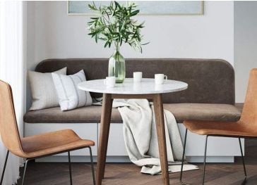 Cojín banco plegable semicircular recto