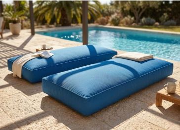 Cojín suelo rectangular para exterior