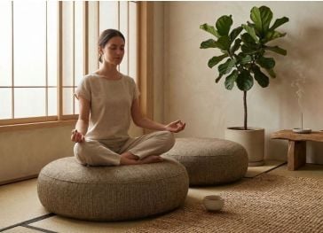 Cojín redondo suelo