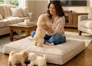 Cojín cuadrado suelo