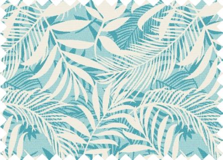 Loneta Estampada Cambur Turquesa
