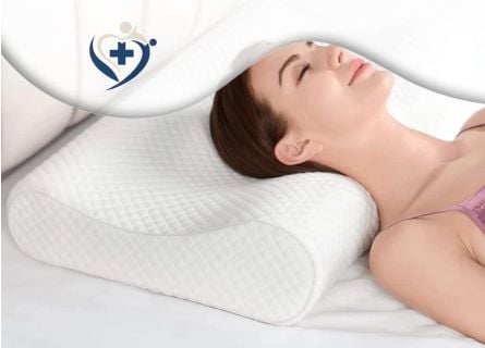 Almohada cervical viscoelástica con fibras de carbono Espuma a