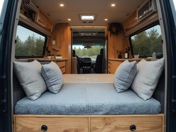 Cómo hacer una cama plegable para furgoneta con colchones de espuma