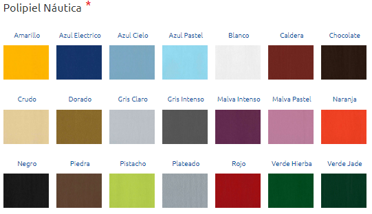 colores polipiel 2020 sillon de palets