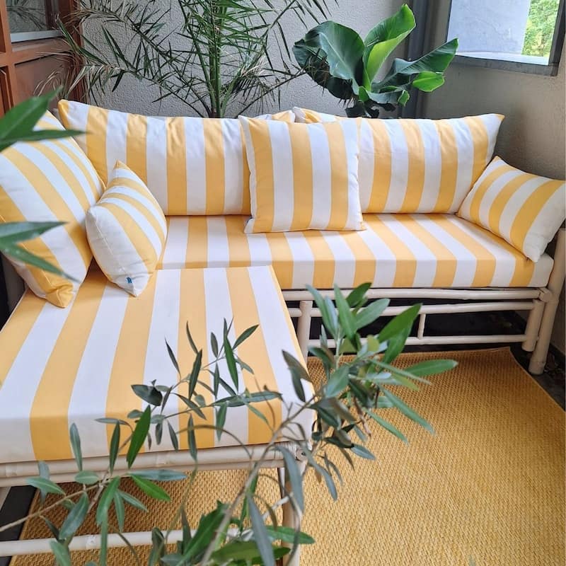 Zona chillout exterior con palets